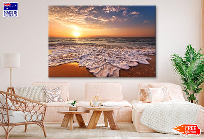 Beautiful Tropical Sunrise on The Beach Wall Art Decor 100% Australian Made