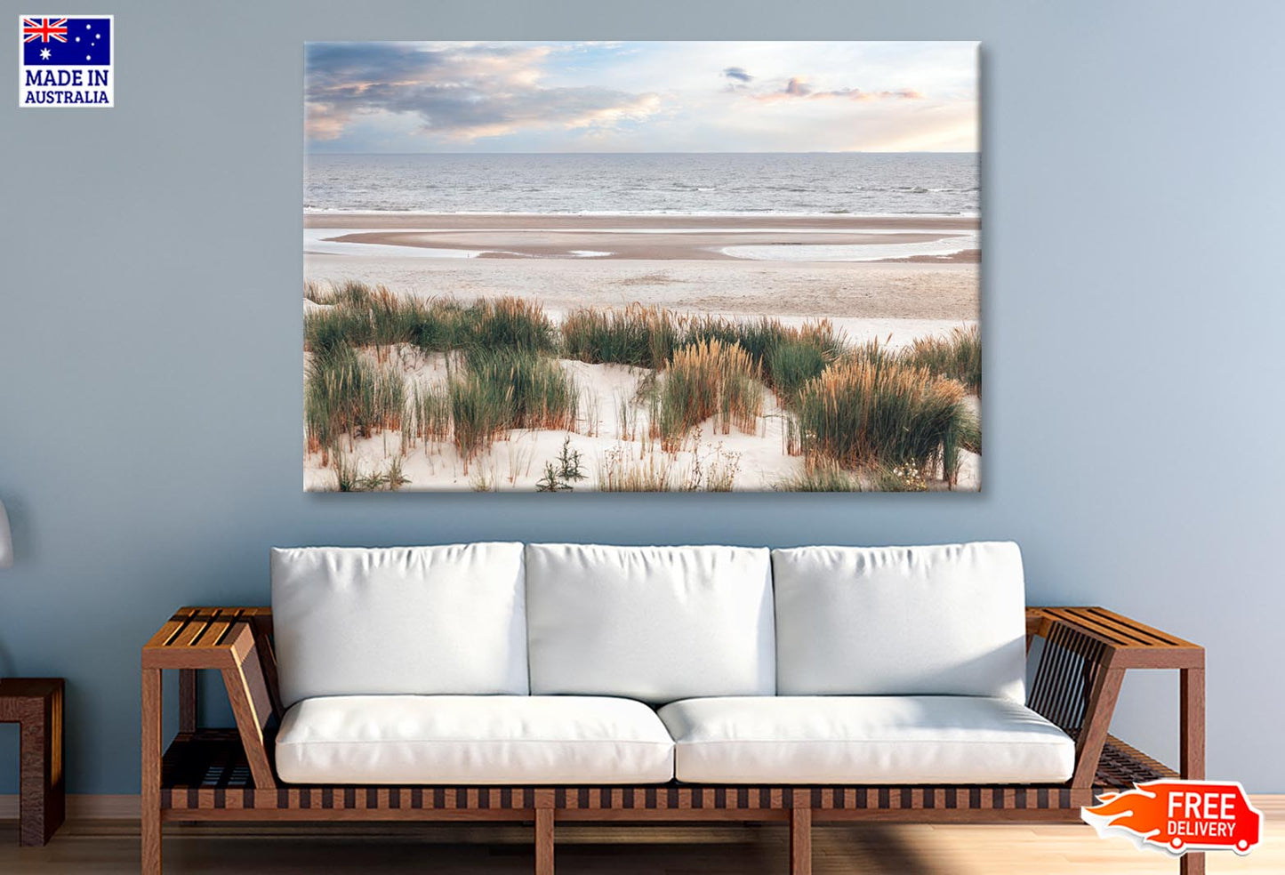 Dune Landscape on The North Sea Beach Wall Art Decor 100% Australian Made