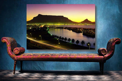 Cape Town Cityscape Wall Art UV Direct Aluminum Print Australian Made Quality