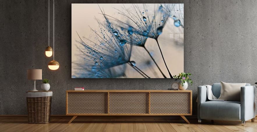 Dandelion Abstract View UV Direct Aluminum Print Australian Made Quality