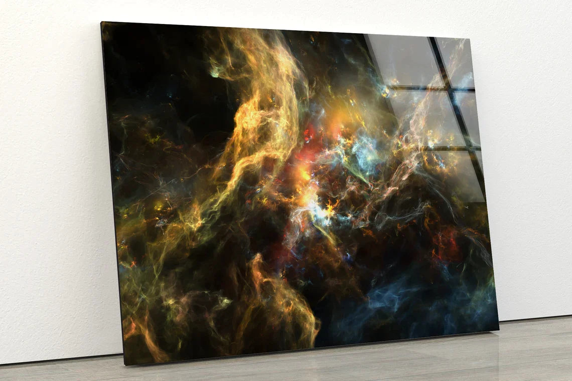 Abstract Space Galaxy UV Direct Aluminum Print Australian Made Quality