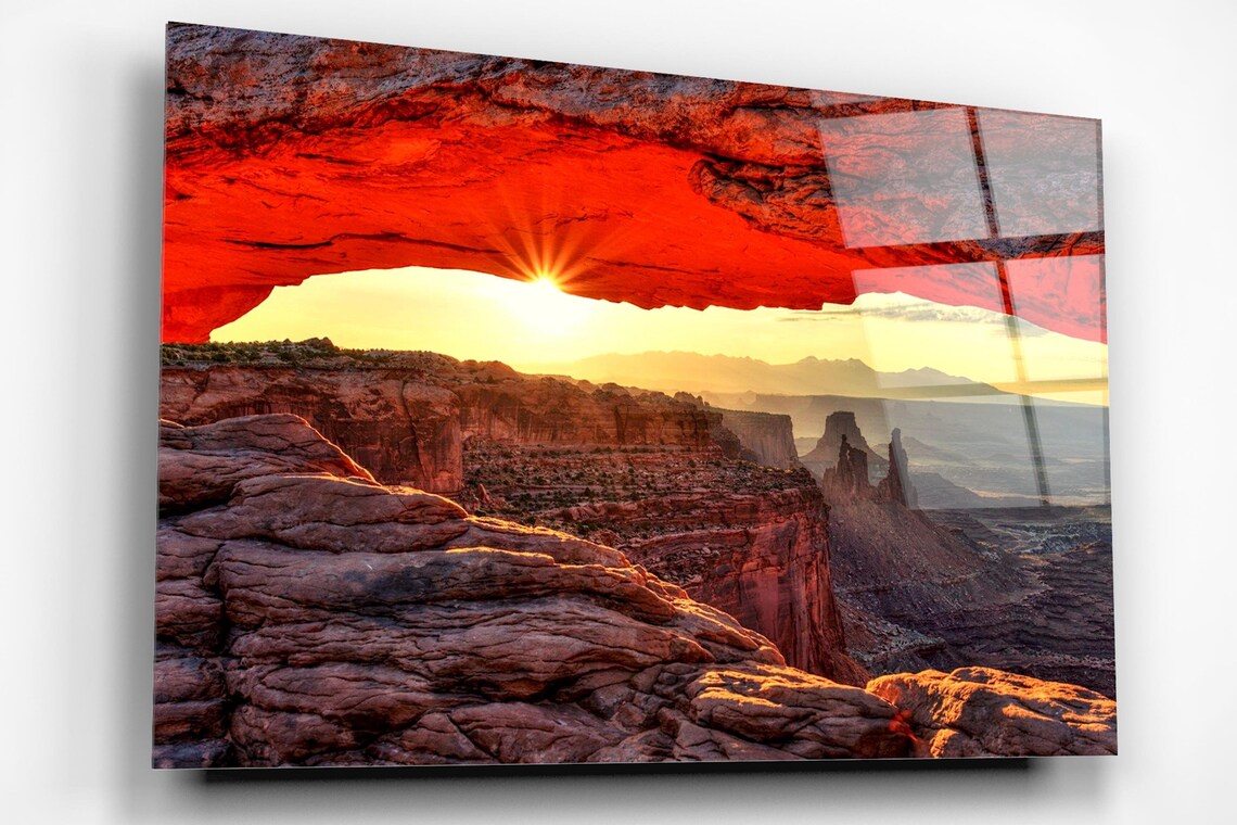 Sedona Landscape Acrylic Glass Print Tempered Glass Wall Art 100% Made in Australia Ready to Hang