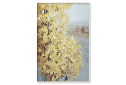 A Natural Scenery Art, Autumn Yellow Wall Art Limited Edition High Quality Print