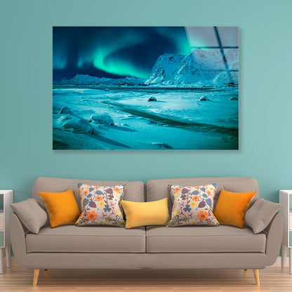 Wonderful Snowy Winter in Norway Acrylic Glass Print Tempered Glass Wall Art 100% Made in Australia Ready to Hang