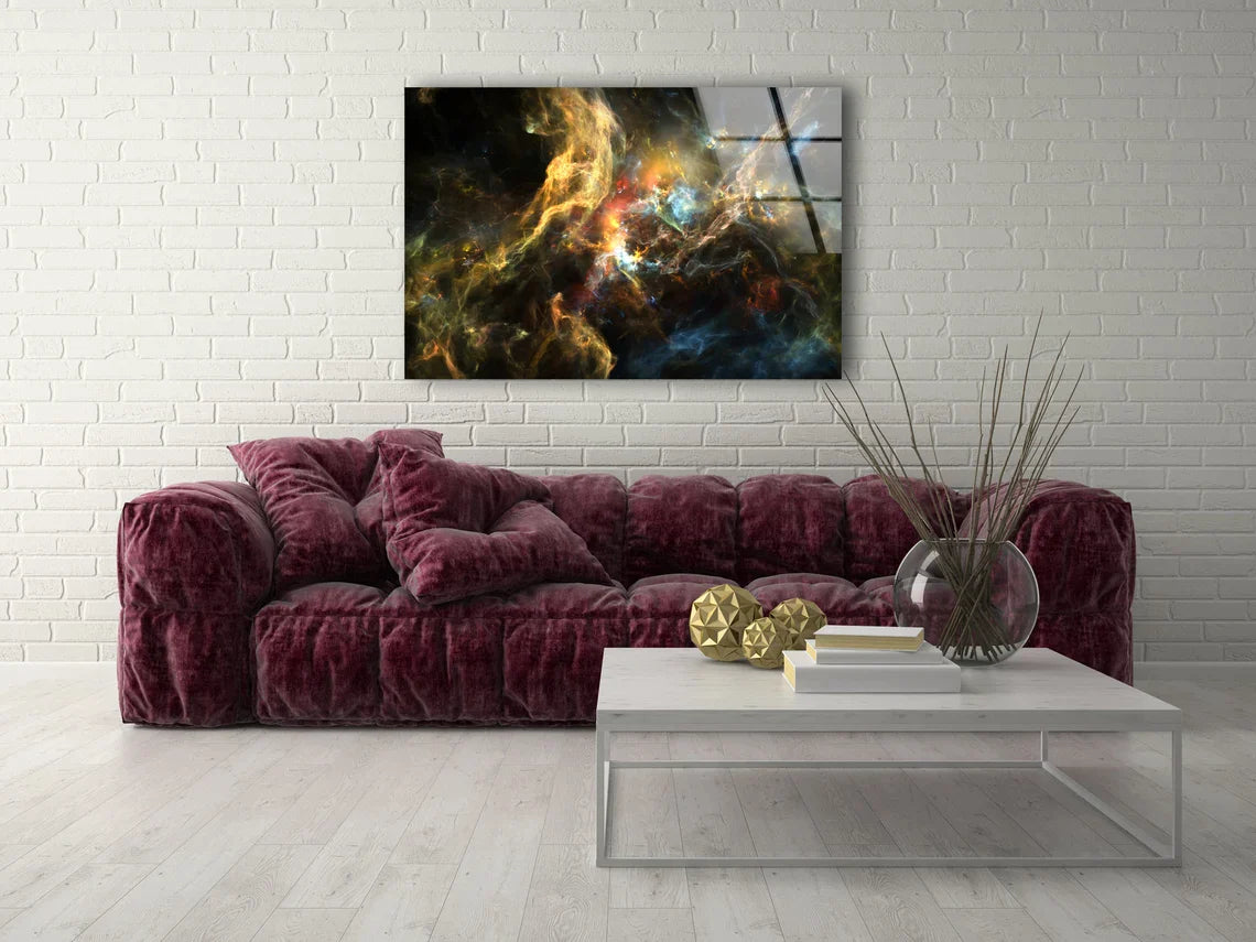 Abstract Space Galaxy UV Direct Aluminum Print Australian Made Quality