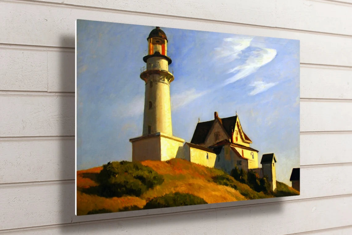 Edward Hopper, The Lighthouse At Two Lights UV Direct Aluminum Print Australian Made Quality