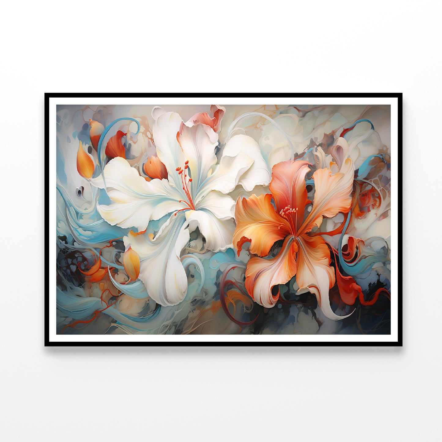 Beautiful Flowers Garden Painting Home Decor Premium Quality Poster Print Choose Your Sizes