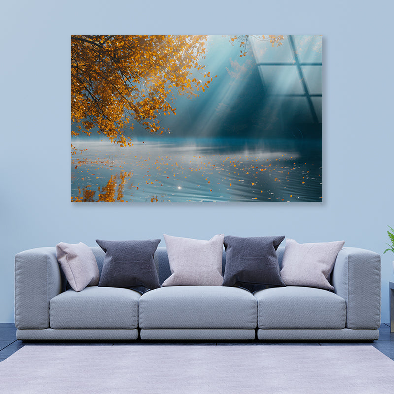 A Sunny and Foggy Morning Acrylic Glass Print Tempered Glass Wall Art 100% Made in Australia Ready to Hang