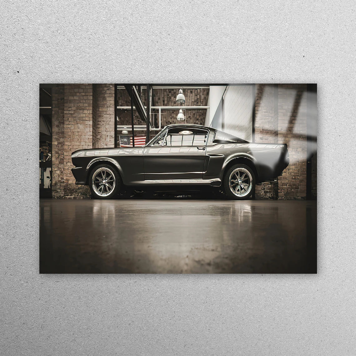 Ford Mustang Vintage Car Acrylic Glass Print Tempered Glass Wall Art 100% Made in Australia Ready to Hang