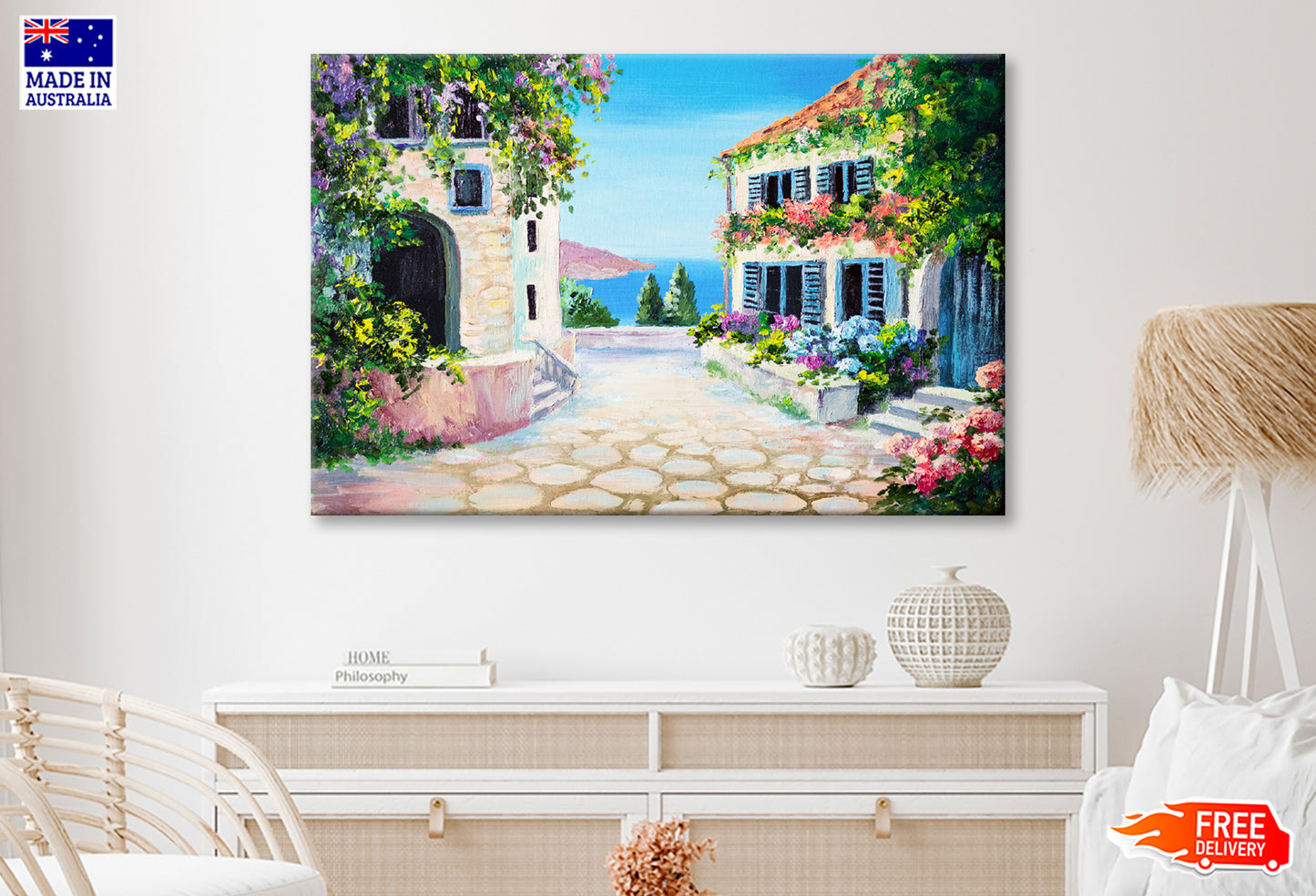 House Near The Sea Oil Painting Limited Edition High Quality Print