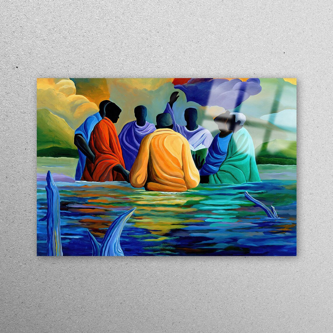 Baptism Wall Art Acrylic Glass Print Tempered Glass Wall Art 100% Made in Australia Ready to Hang