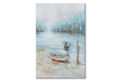 A Natural Scenery, Boat, Painting Wall Art Limited Edition High Quality Print