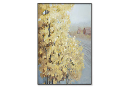 A Natural Scenery Art, Autumn Yellow Wall Art Limited Edition High Quality Print