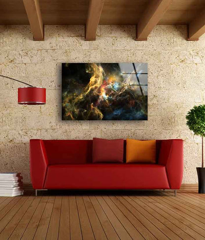 Abstract Space Galaxy UV Direct Aluminum Print Australian Made Quality