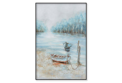 A Natural Scenery, Boat, Painting Wall Art Limited Edition High Quality Print