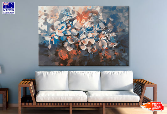 Abstract Flowers Vintage Style Color Oil Painting Limited Edition High Quality Print