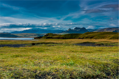 Green Grass Lands with Blue Sky Home Decor Premium Quality Poster Print Choose Your Sizes