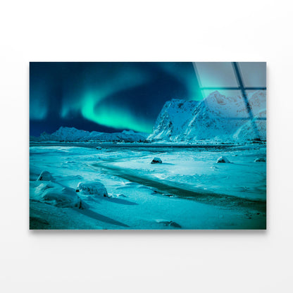 Wonderful Snowy Winter in Norway Acrylic Glass Print Tempered Glass Wall Art 100% Made in Australia Ready to Hang