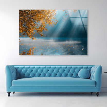 A Sunny and Foggy Morning Acrylic Glass Print Tempered Glass Wall Art 100% Made in Australia Ready to Hang