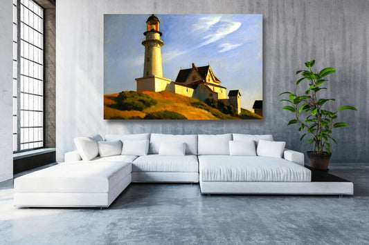 Edward Hopper, The Lighthouse At Two Lights UV Direct Aluminum Print Australian Made Quality