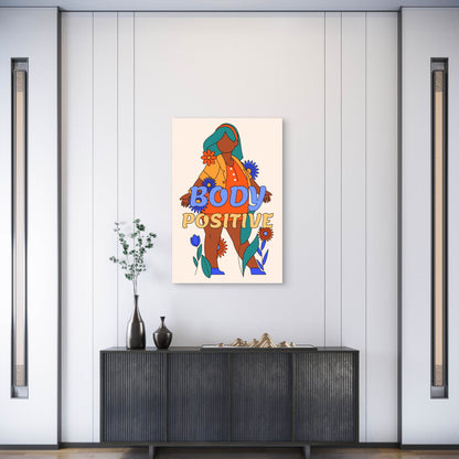 Girl Illustration Inspiration 60x90cm Metal Print Ready to Hang