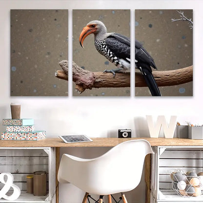 3pcs Bird on Branch Minimalist Nature Art Wall Art Set Canvas Framed 40x60cm - High Quality Print 100% Australian Made Wall Canvas Ready to Hang