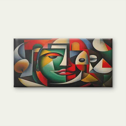Abstract Geometric Colorful Wall Art Canvas Office Home Room Framed 120x60cm