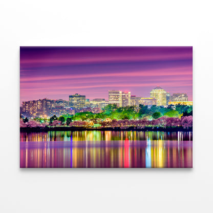 Tidal Basin Washington DC Skyline  Wall Art Decor 100% Australian Made