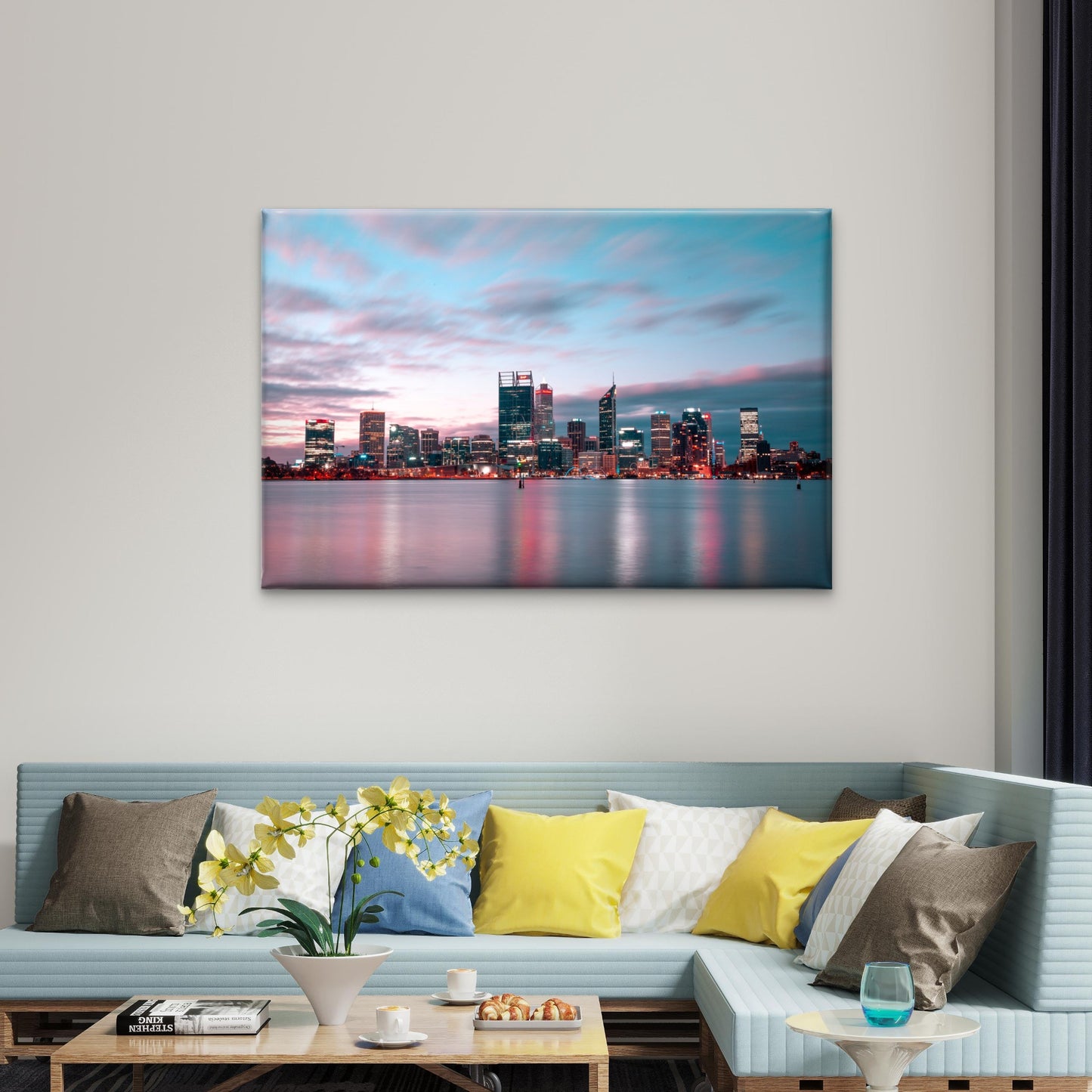 Sunset Skyline Perth Australia Wall Art Decor 100% Australian Made