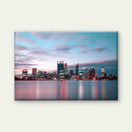 Sunset Skyline Perth Australia Wall Art Decor 100% Australian Made