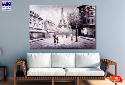 Street View Of Paris Oil Painting Limited Edition High Quality Print