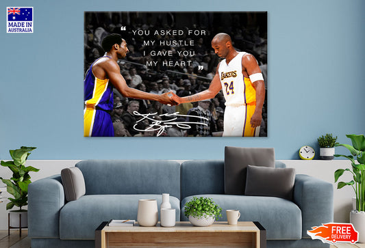 'I Gave You My Heart' Basketball Quote Print 100% Australian Made