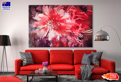 Beautiful Autumn Flowers Oil Painting Wall Art Limited Edition High Quality Print