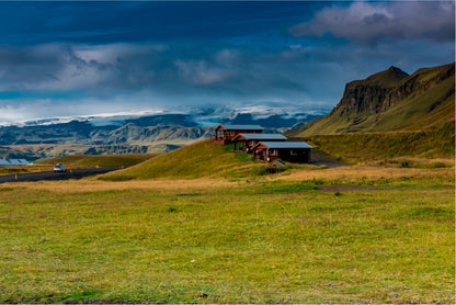 Wooden Houses in Iceland Home Decor Premium Quality Poster Print Choose Your Sizes