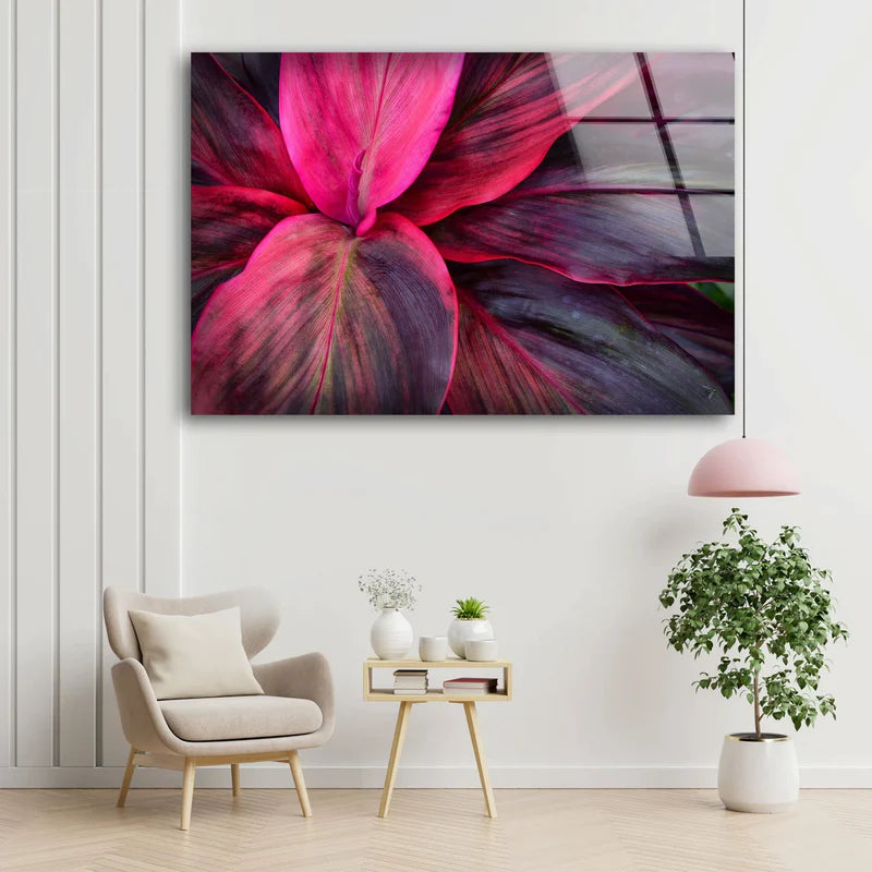 Purple Leaves Shot UV Direct Aluminum Print Australian Made Quality