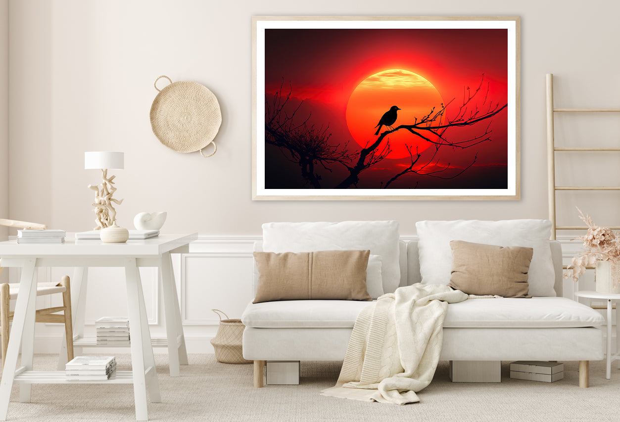 Bird, Sun & Sunset Home Decor Premium Quality Poster Print Choose Your Sizes