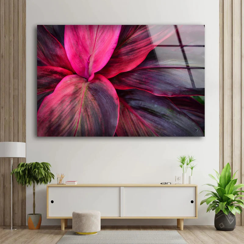 Purple Leaves Shot UV Direct Aluminum Print Australian Made Quality