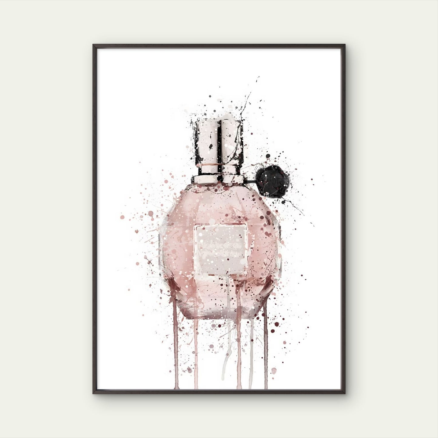Modern Pink Fragrance Bottle Fashion Home Decor Premium Quality Poster Print Choose Your Sizes - Bella Home Decor