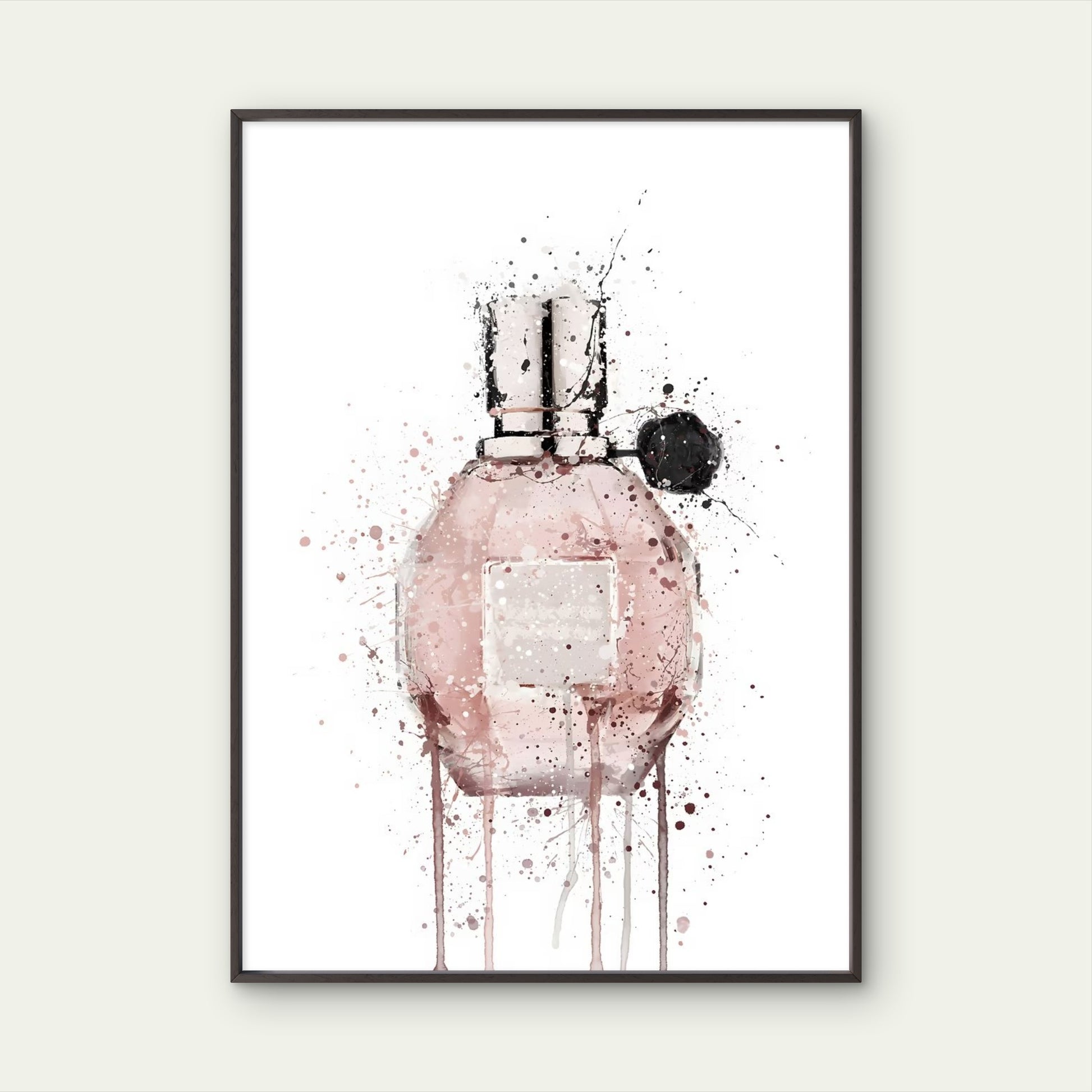 Modern Pink Fragrance Bottle Fashion Home Decor Premium Quality Poster Print Choose Your Sizes - Bella Home Decor