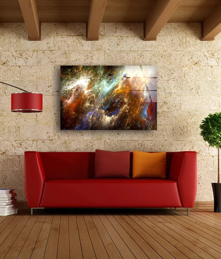 Colorful Abstract UV Direct Aluminum Print Australian Made Quality