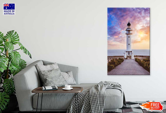 Road Leading To Lighthouse sunset Print 100% Australian Made