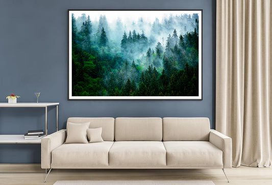 Misty Mountain Landscape Home Decor Premium Quality Poster Print Choose Your Sizes