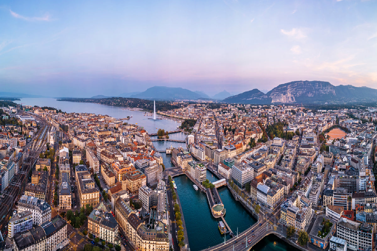 Buildings Of Geneva Switzerland Home Decor Premium Quality Poster Print ...