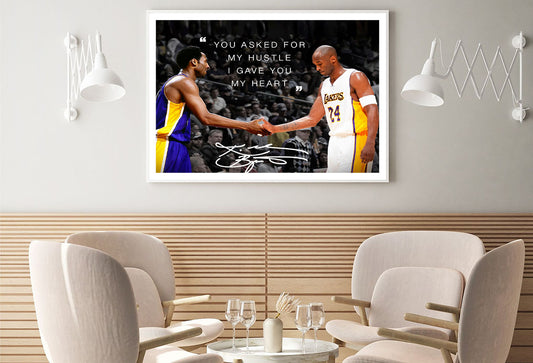 'I Gave You My Heart' Basketball Quote Home Decor Premium Quality Poster Print Choose Your Sizes