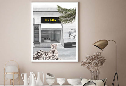 Leopard With Black and White Fashion Store Design Home Decor Premium Quality Poster Print Choose Your Sizes