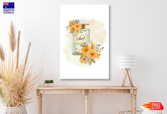 Perfume With Yellow Flowers Wall Art Limited Edition High Quality Print