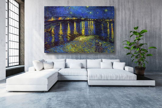 Starry Night Over The Rhone UV Direct Aluminum Print Australian Made Quality