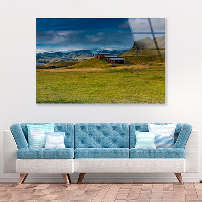 Wooden Houses in Iceland Acrylic Glass Print Tempered Glass Wall Art 100% Made in Australia Ready to Hang