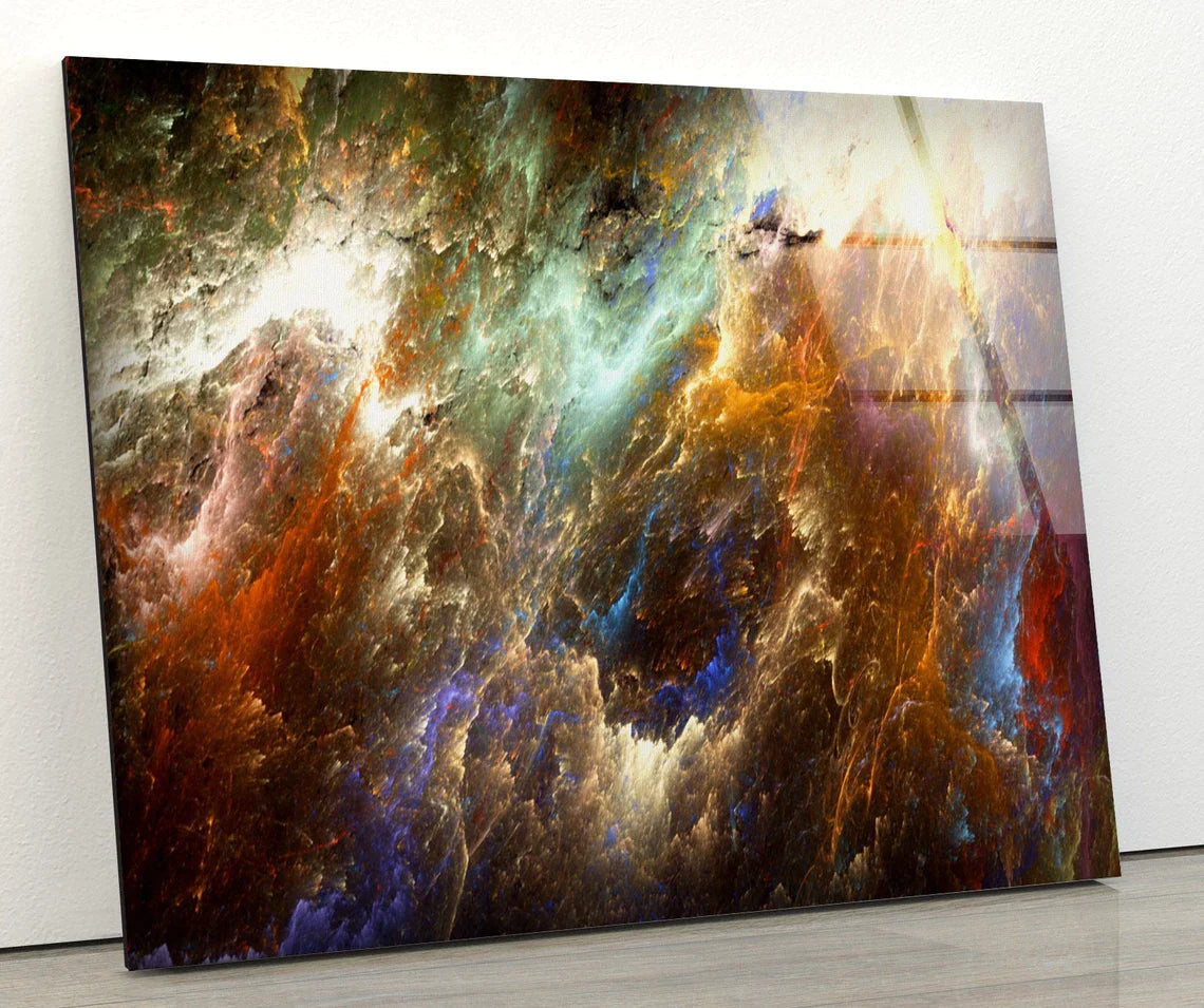 Colorful Abstract UV Direct Aluminum Print Australian Made Quality