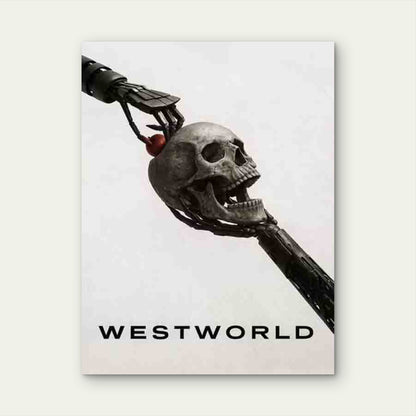 Mechanical Skull 60x90cm Metal Print Ready to Hang